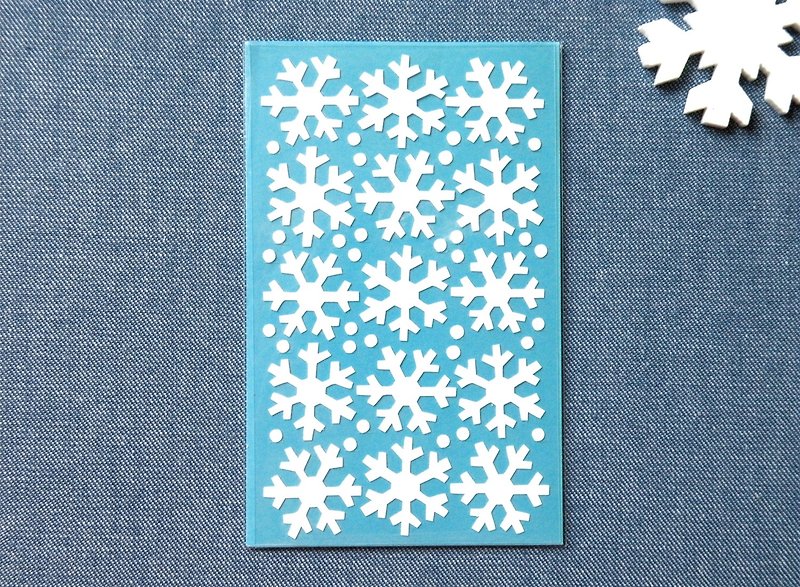 雪花貼紙 - 貼紙 - 防水材質 白色