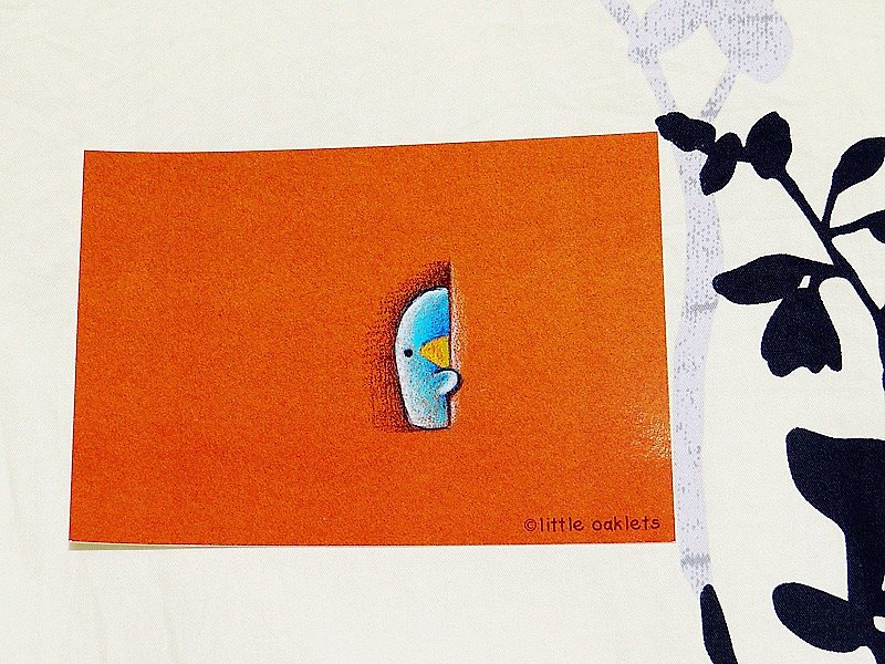 Oaklets sneak peek at postcards - การ์ด/โปสการ์ด - กระดาษ สีส้ม