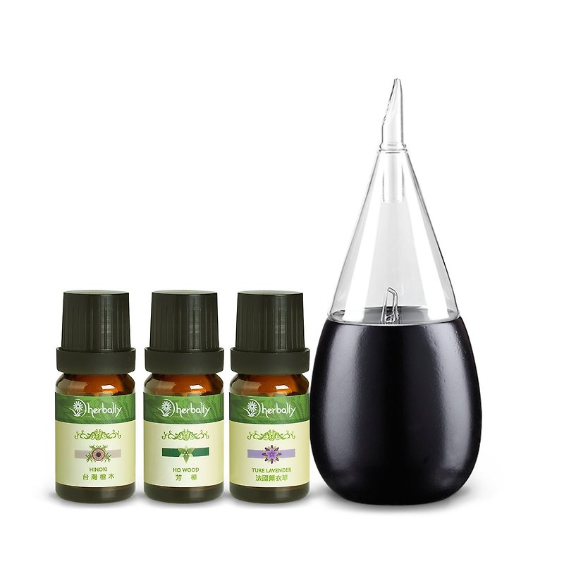 [Herbal True Feelings] Aristocratic Natural Insect Repellent Combination (Black + Essential Oil 10mlx3) - น้ำหอม - แก้ว สีดำ