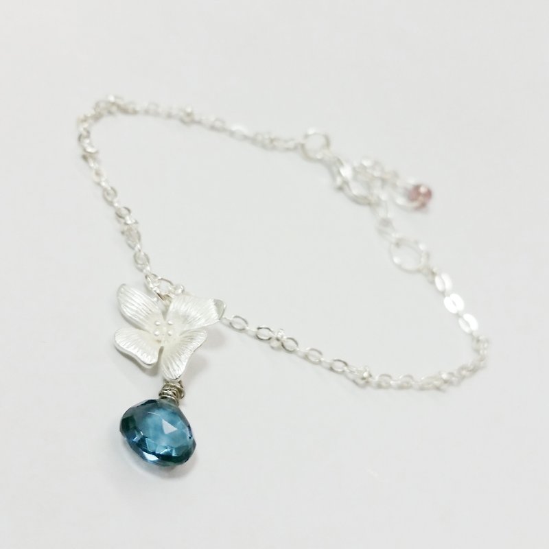 Silver bracelet Stone - Bracelets - Gemstone Blue