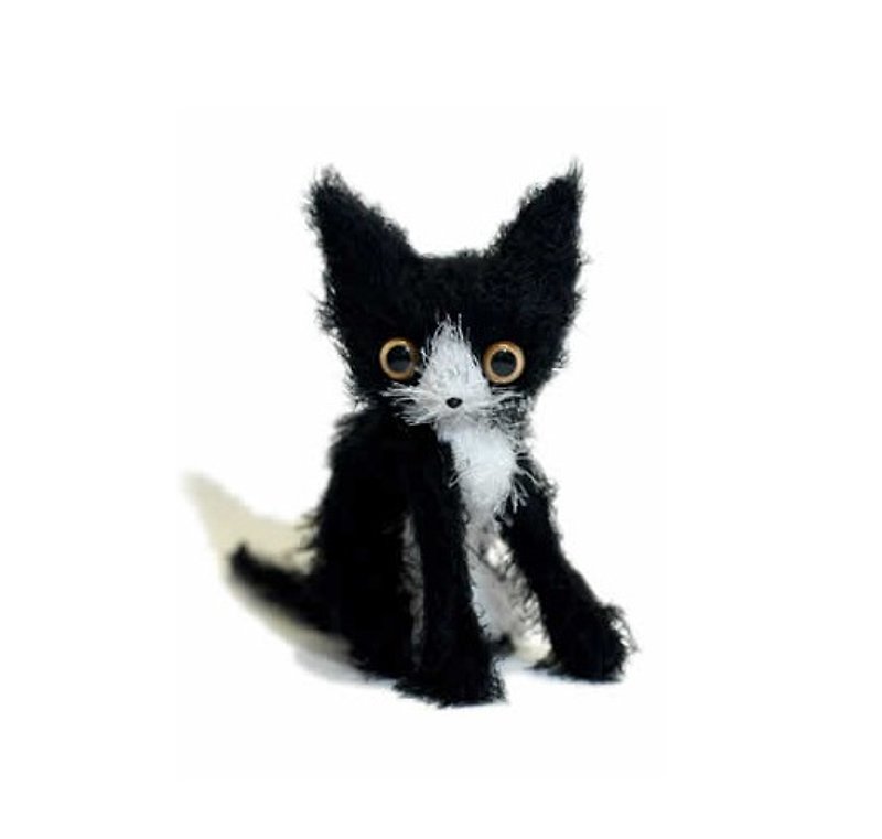 小貓Pitschi。小比琪【黑白貓。賓士貓】-德國暢銷繪本作家授權設計 - 擺飾/家飾品 - 其他材質 黑色