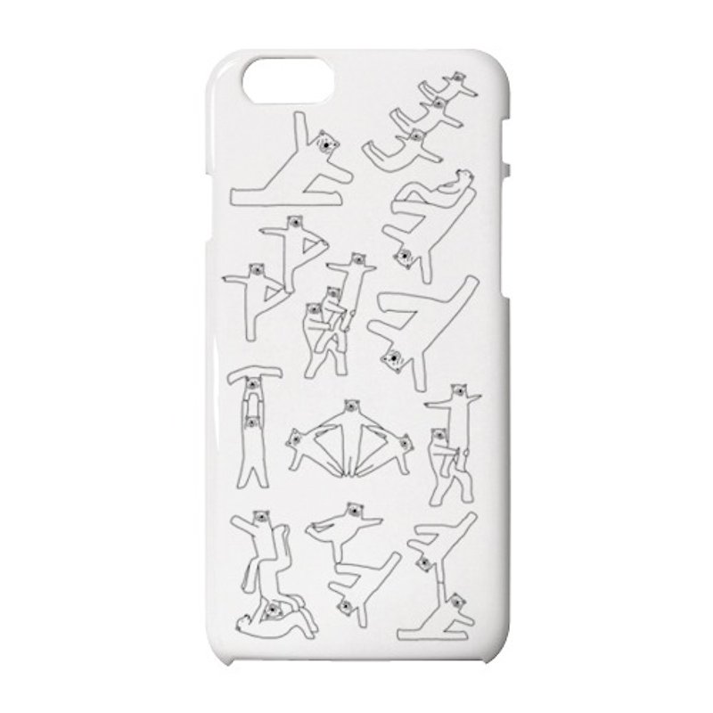 クマ体操#1 iPhone case - スマホケース - プラスチック ホワイト
