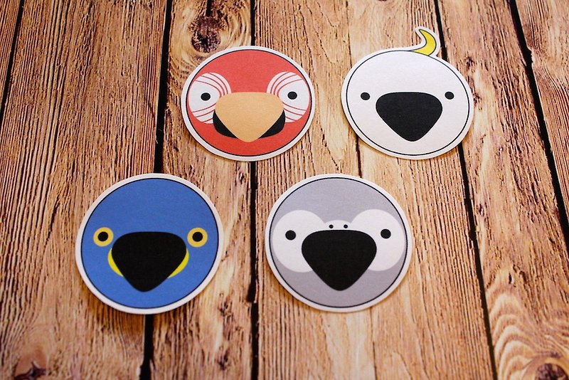 Happiness is defined. Happiness Only. Bird treasure head sticker group B - Stickers - Paper 