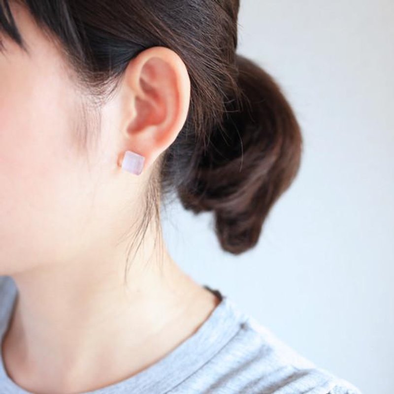 [Popular] earrings & earrings tino 'SS' [Pink] - Earrings & Clip-ons - Glass Pink