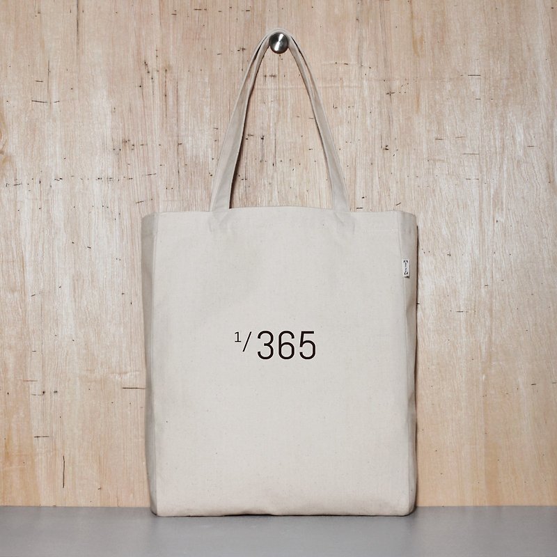 帆布袋 托特包 環保 可買空白 - 1/365 - 側背包/斜孭袋 - 棉．麻 白色
