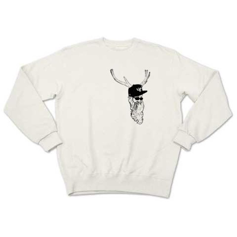DEER CAP (sweat white) - Men's T-Shirts & Tops - Other Materials 