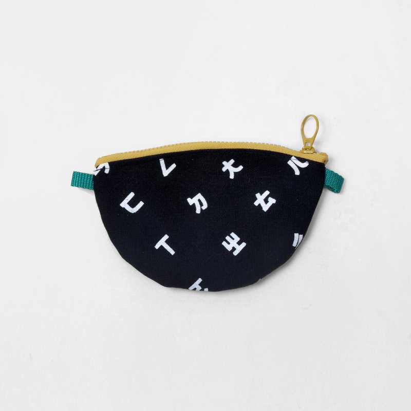 【HEYSUN】Taiwanese secret word /Bopomofo/ phonetic symbols screen printing purse-black - กระเป๋าใส่เหรียญ - วัสดุอื่นๆ สีดำ