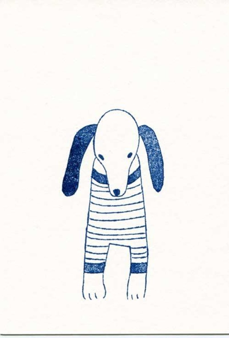ポストカードセット-犬 H13 - 卡片/明信片 - 紙 白色