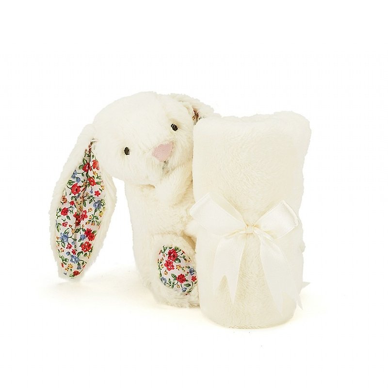 Jellycat Blossom Bunny Soother (one size 33cm) - Bibs - Cotton & Hemp White