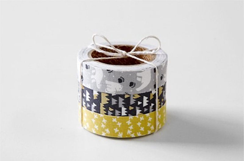 Nordic Dailylike fabric tape cloth tape (c into) 40-whitenight, E2D54166 - มาสกิ้งเทป - วัสดุอื่นๆ หลากหลายสี