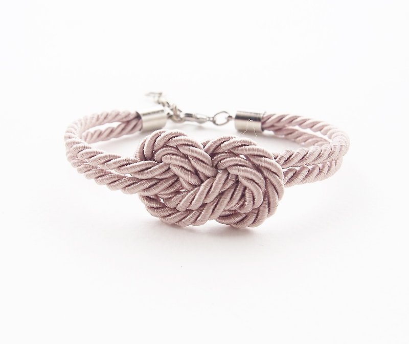Light brown infinity rope bracelet - Bracelets - Other Materials Brown