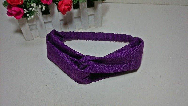 Purple cowboy cross section headband ~ - เครื่องประดับผม - วัสดุอื่นๆ 