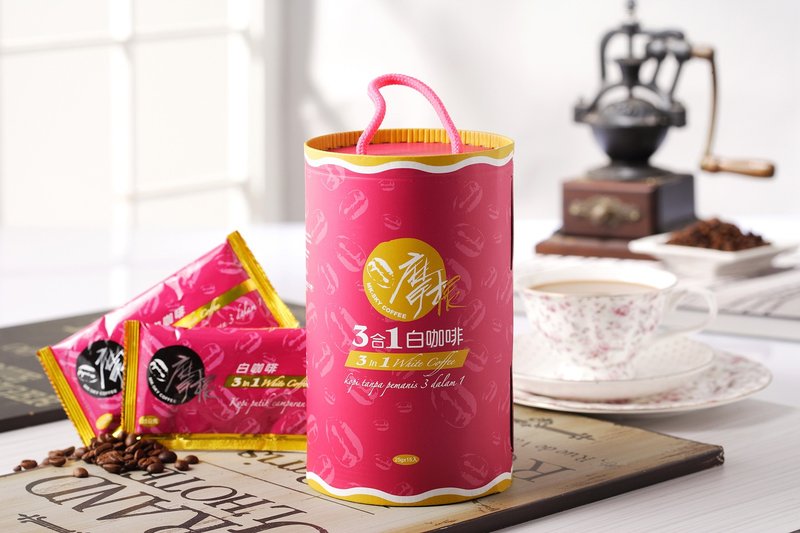 ◆摩根優品◆三合一白咖啡＊即溶咖啡 - 咖啡/咖啡豆 - 新鮮食材 紅色