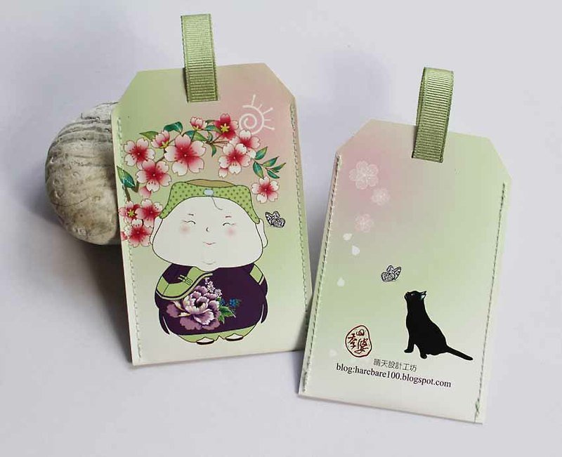Stored Value Card Set: Siji Po Series-Cherry Blossom - ที่ใส่บัตรคล้องคอ - วัสดุอื่นๆ สีม่วง