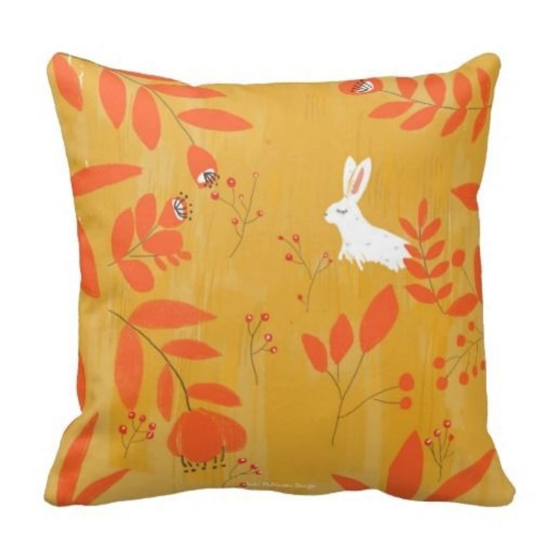 Xiao ホワイト rabbit - オーストラリア オリジナル枕カバー - 置物 - その他の素材 オレンジ