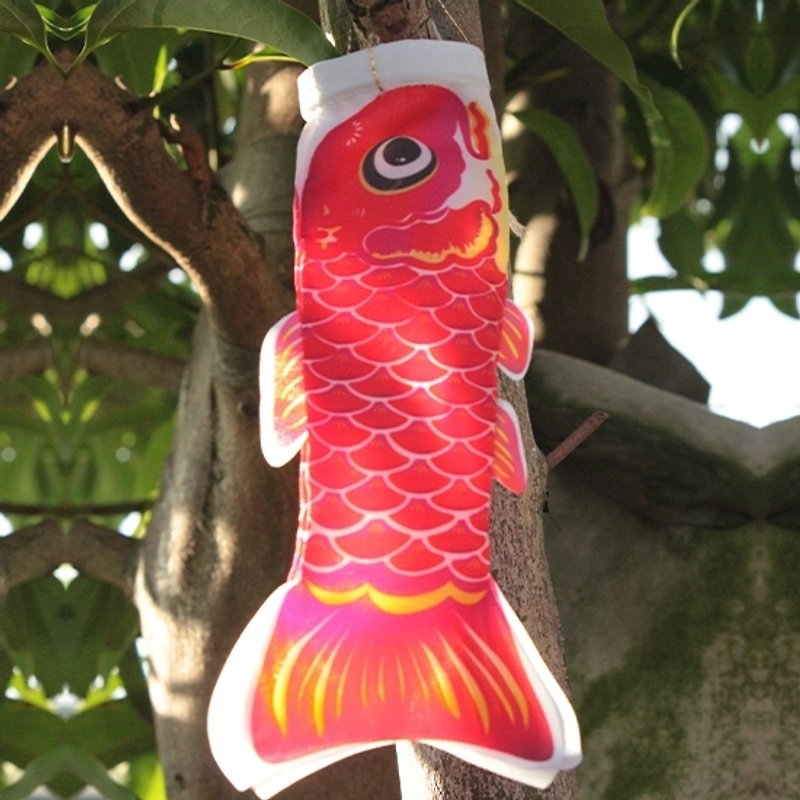 台灣鯉魚旗15CM (紅) - 擺飾/家飾品 - 其他材質 紅色