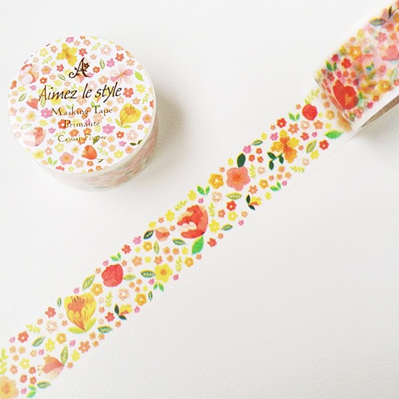 Aimez le style 28mm and paper tape (04772 Floral spring) - มาสกิ้งเทป - กระดาษ หลากหลายสี