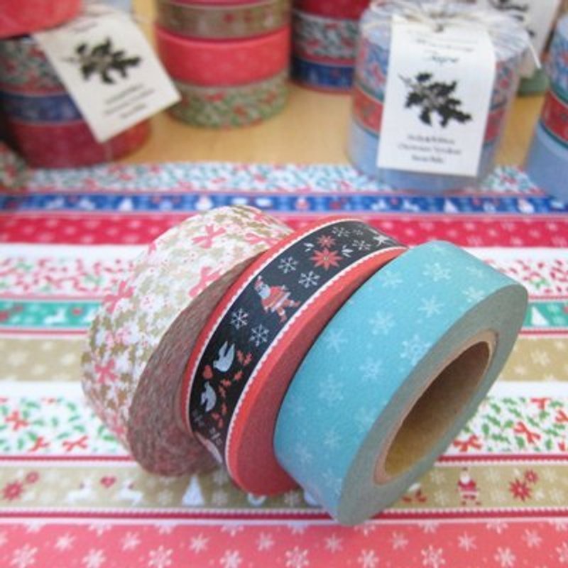 Marks Masking Tape 和紙膠帶 2013耶誕款(MKT19) 全套優惠組 5款入 - มาสกิ้งเทป - วัสดุอื่นๆ หลากหลายสี