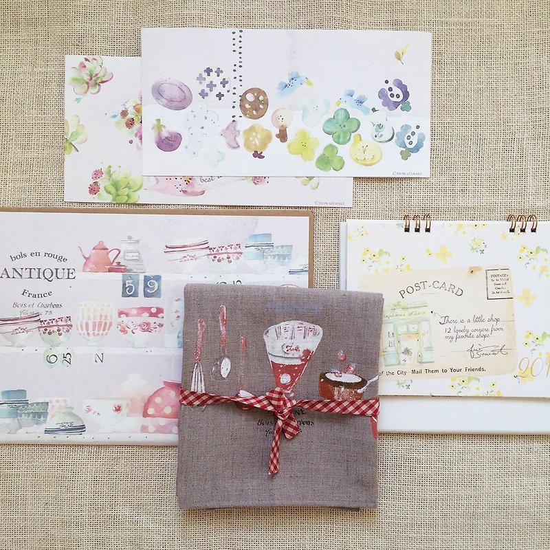 Good was a good day activity: Linen tea towels (kitchen red) + Calendar - Notebooks & Journals - Paper 