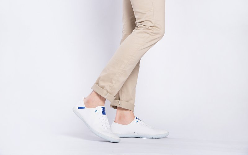 OPALE Stone  WHITE   PET RECYCLE and Eco-friendly shoes for MEN - รองเท้าลำลองผู้ชาย - วัสดุอีโค ขาว
