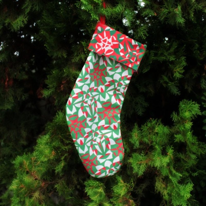 聖誕襪 ─ 聖誕紅 - 擺飾/家飾品 - 其他材質 紅色