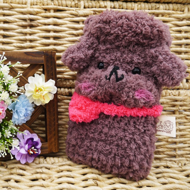 Toy VIP Chocolate VIP-wool woven mobile phone bag mobile phone bag iphone - Phone Cases - Other Materials Brown