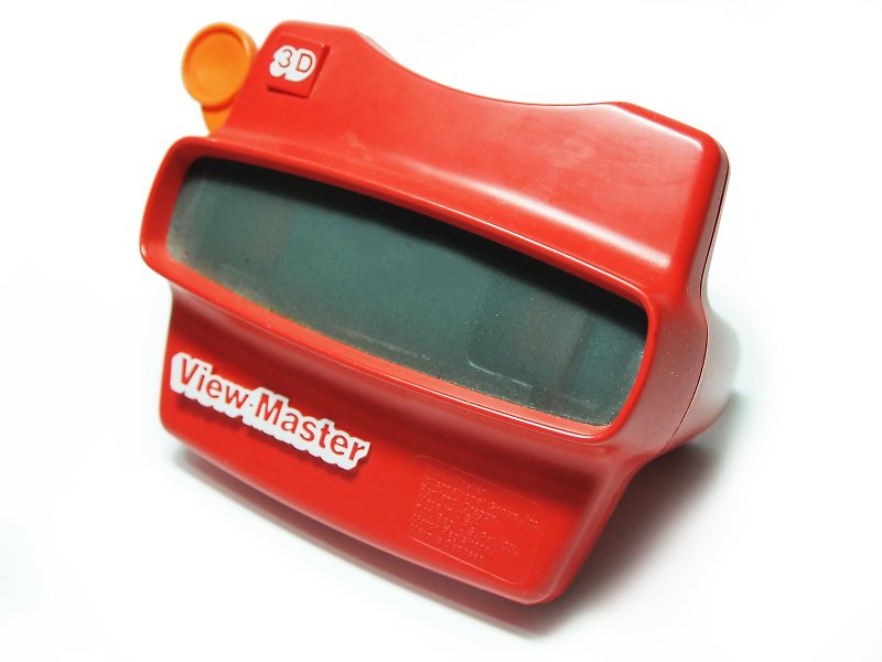 80-90年代 Viewmaster 3D 立體觀片機  紅色單機