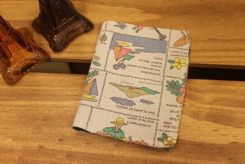 Oleta living grocery ╭ * [Ma bottom Hawaiian Passport Case / book commoner] - ที่ใส่บัตรคล้องคอ - วัสดุอื่นๆ สีเขียว