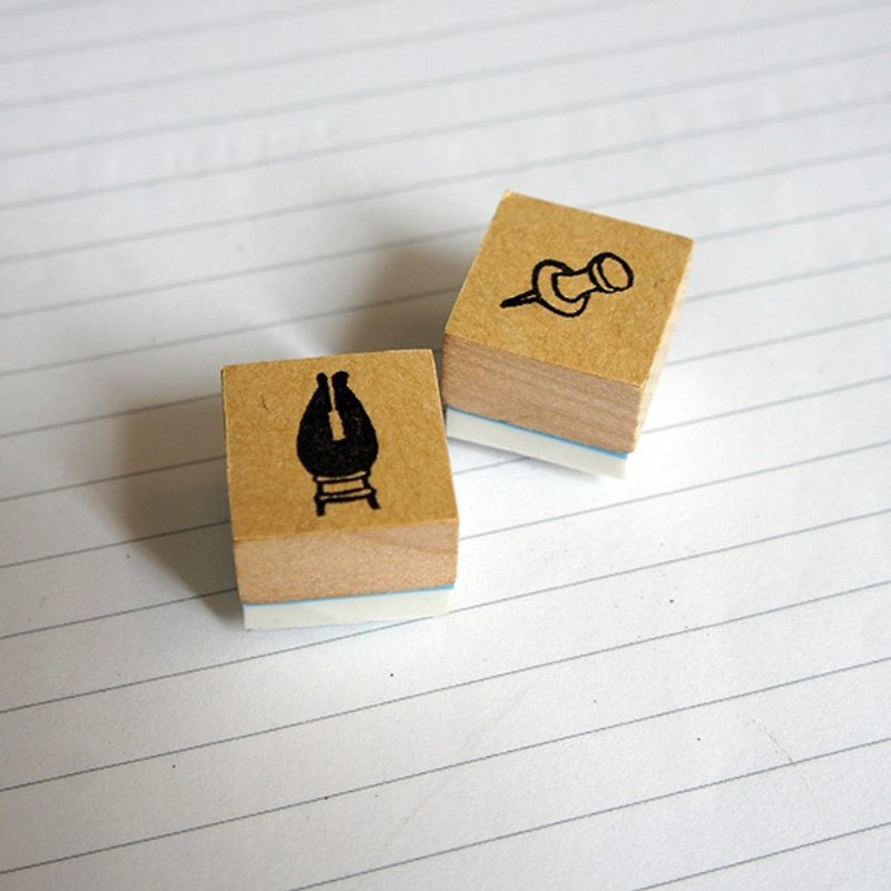 Little things} hand carved rubber stamp _ graffiti two groups - ตราปั๊ม/สแตมป์/หมึก - ยาง ขาว
