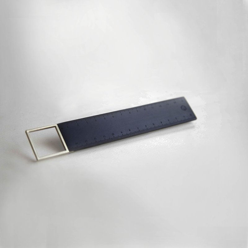 【質料因デザインマカオ] SIMPLE 90°RULER紫白檀のX-ニッケル合金の正方形 - その他 - 木製 ブラック