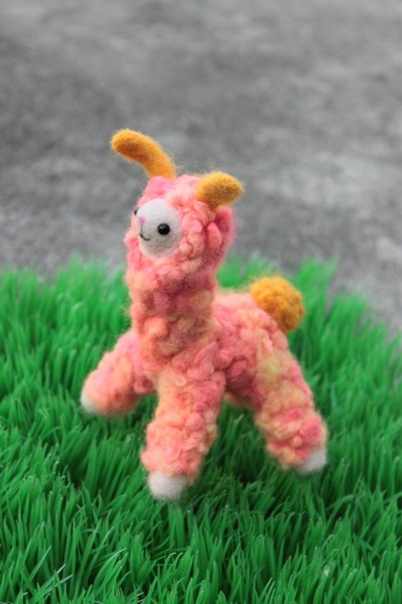 Fluorescent Rabbit Ear Alpaca Customized - Stuffed Dolls & Figurines - Wool Orange