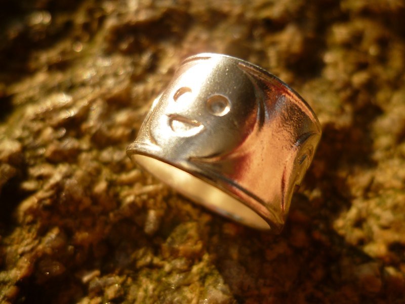 ▓░ silver / Ying / ring / Chieh / ▓░ "emotions" limited edition handmade 925 sterling silver rings - แหวนทั่วไป - โลหะ สีเทา