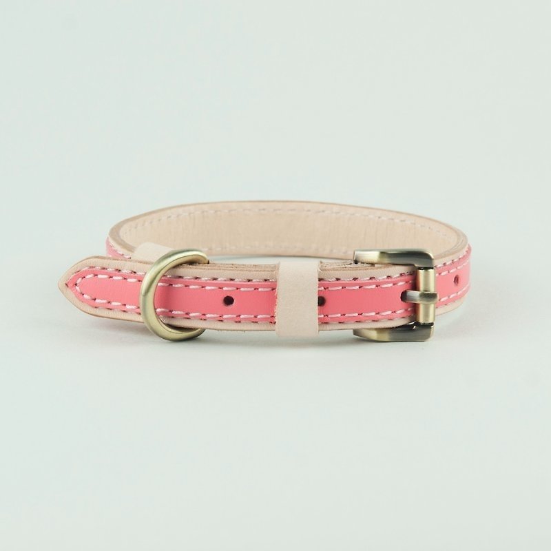 [Pat] [revision] limited special leather collar belt section M - Collars & Leashes - Genuine Leather Multicolor