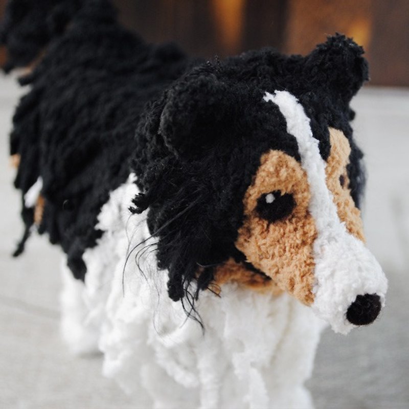 Realistic style 15cm pet avatar [feiwa Fei baby hand] joy class Shepherd dog pet doll (welcome to build your dog) - ตุ๊กตา - วัสดุอื่นๆ สีดำ