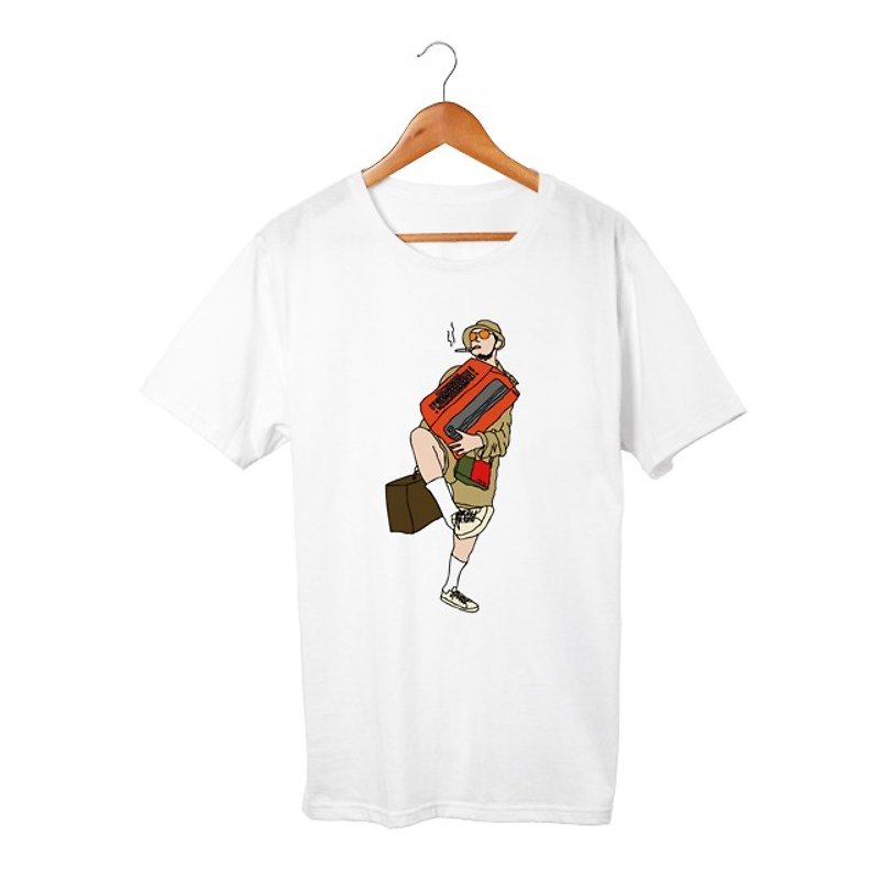 Raoul T-shirt - 男 T 恤 - 棉．麻 白色