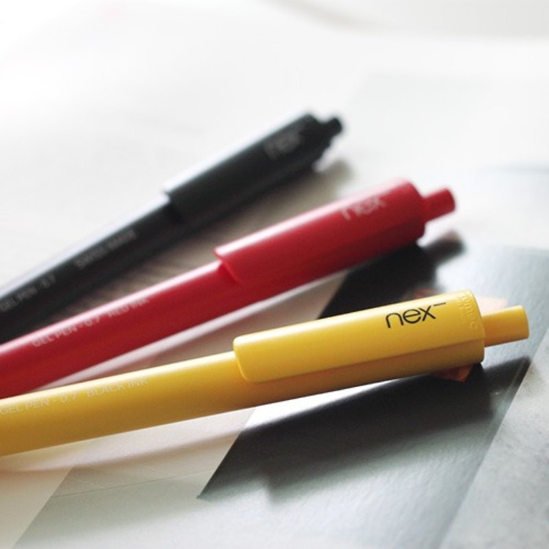 塑膠 其他書寫用具 黃色 - PREMEC NEX 瑞士膠墨筆 黑黃紅 純粹德意志 三色筆身 黑紅色筆芯