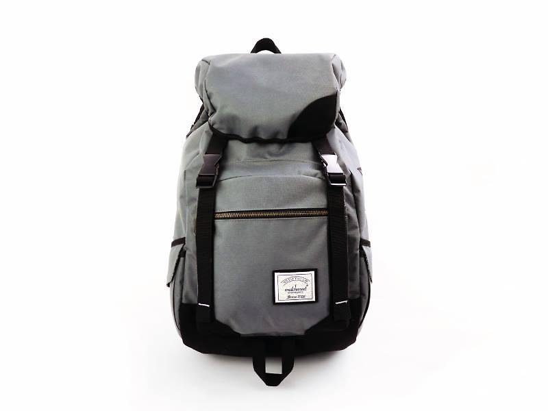 Matchwood Apollo backpack with 17 "laptop waterproof mezzanine waterproof gray models - กระเป๋าเป้สะพายหลัง - วัสดุกันนำ้ สีเทา