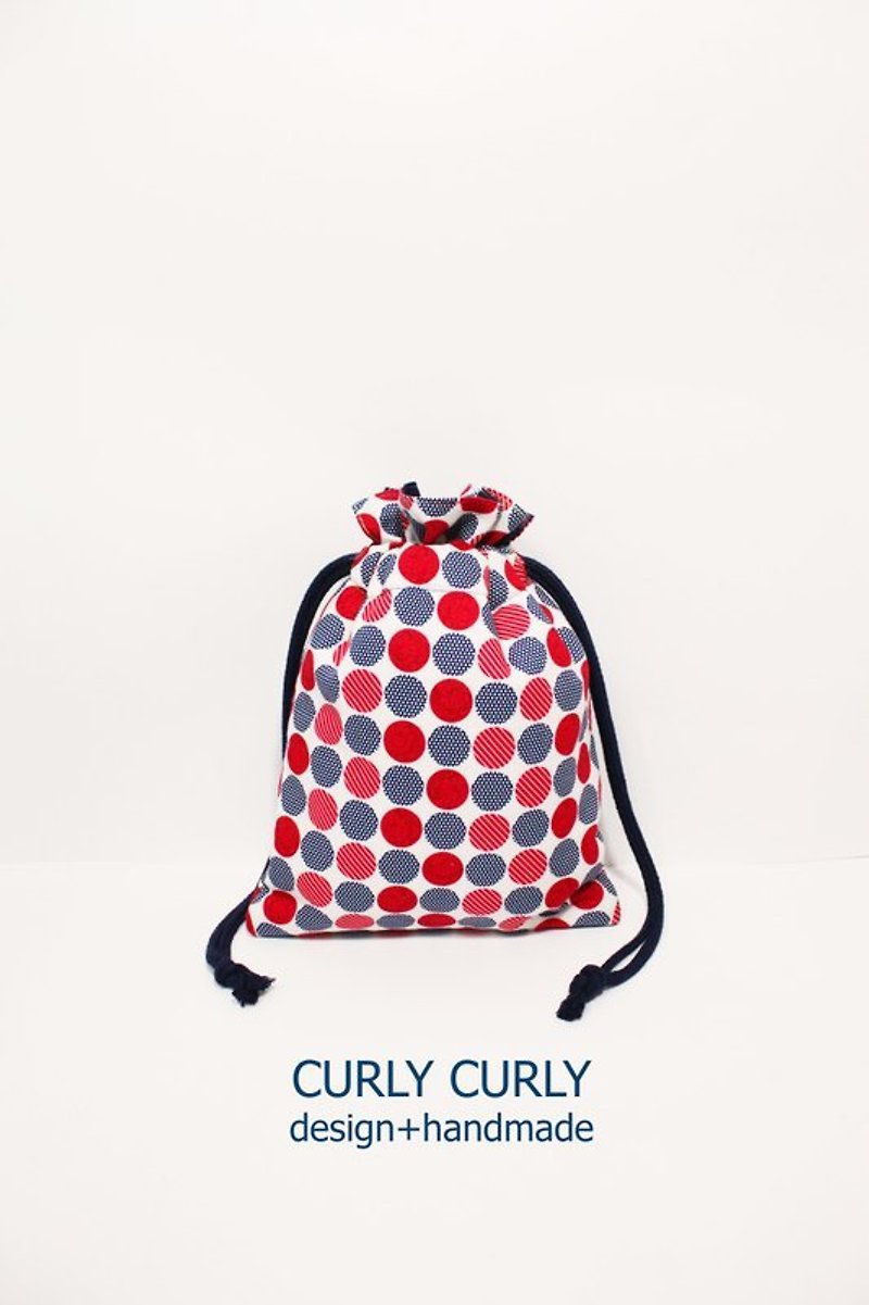 [CURLY CURLY] deserves a promoter / shop cotton camera pouch - Camera Bags & Camera Cases - Other Materials Multicolor