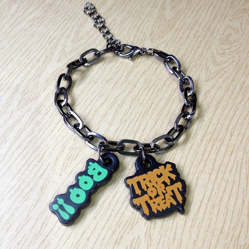 Trick or Treat Boo ★ Bracelet - Other - Other Materials Black