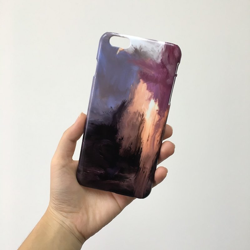 Purple Waterpaint pattern 3 3D Full Wrap Phone Case, available for  iPhone 7, iPhone 7 Plus, iPhone 6s, iPhone 6s Plus, iPhone 5/5s, iPhone 5c, iPhone 4/4s, Samsung Galaxy S7, S7 Edge, S6 Edge Plus, S6, S6 Edge, S5 S4 S3  Samsung Galaxy Note 5, Note 4, Not - Other - Plastic 