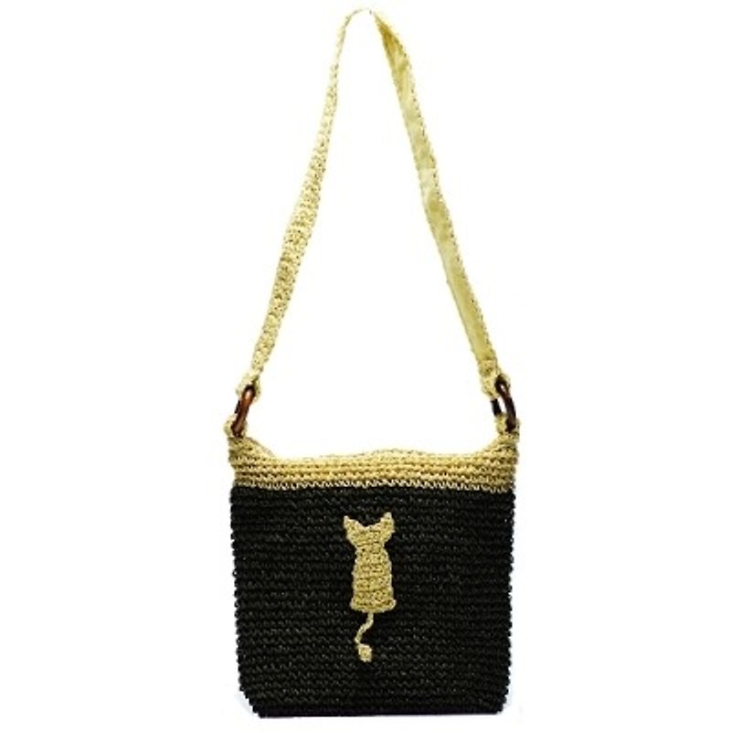 Noafamily, Noah Summer Bags Love Cat Side Back Tote Bag_DG A590-DG - Messenger Bags & Sling Bags - Other Materials Multicolor