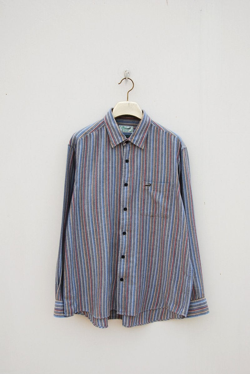 Vintage striped shirt - เสื้อเชิ้ตผู้หญิง - วัสดุอื่นๆ 