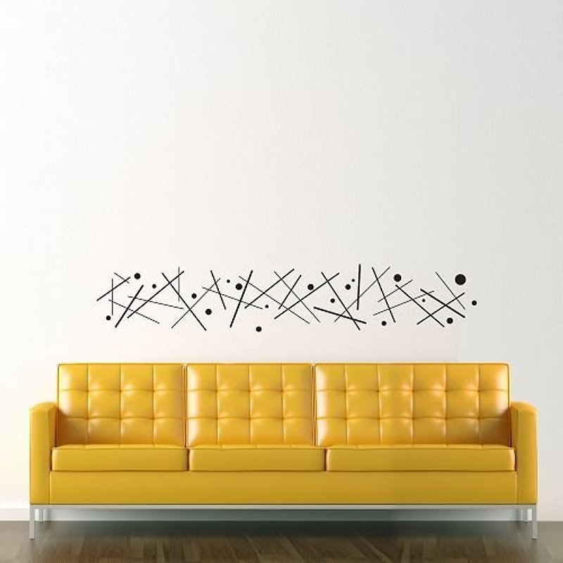 / Dots and Lines / Wall Sticker / ECO-Material - Wall Décor - Other Materials Black