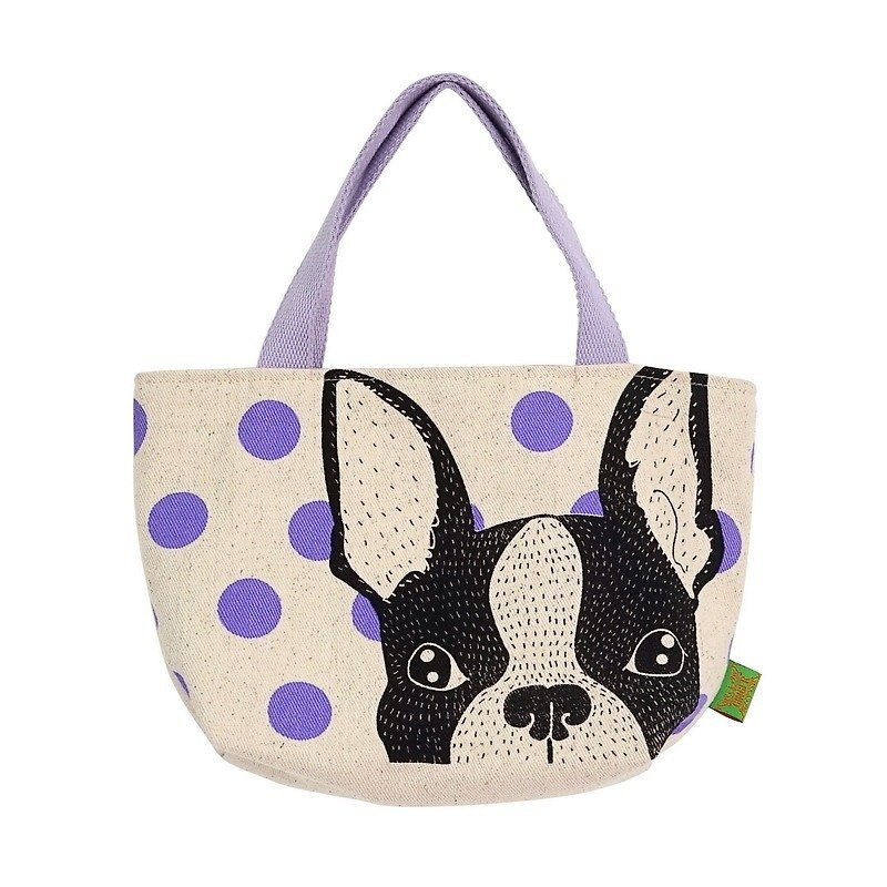 GINGER │ Thai design - French Doo Hand Bag / lunch bag - Handbags & Totes - Cotton & Hemp 