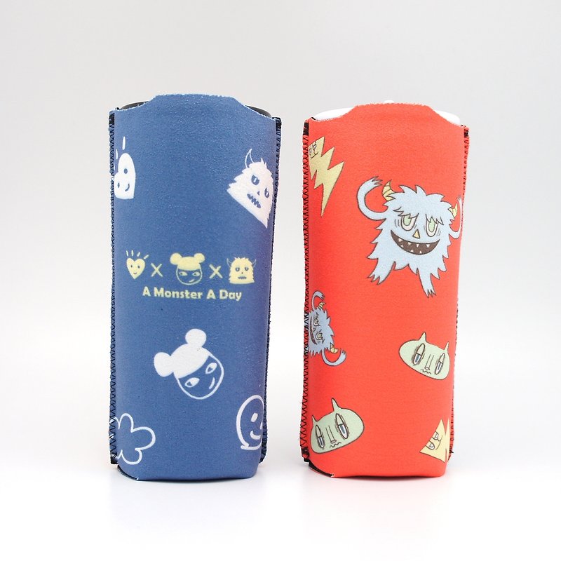 BLR Bottle Sleeve A monster a day [ Monster ] - Beverage Holders & Bags - Other Materials Red