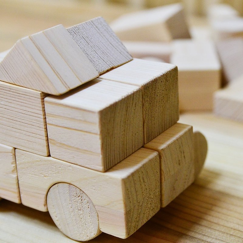 Ichiro Muchuang/PURE building blocks (18 pieces) - Kids' Toys - Wood 