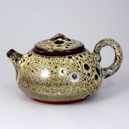 鹿港窯 禮品館 曜變豹紋油滴天目茶壺380cc 沈昆川作│母親節禮盒