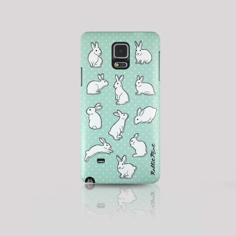 (Rabbit Mint) Mint Rabbit Phone Case - Polka Dot Series - Samsung Note 4 (P00051) - Phone Cases - Plastic Green