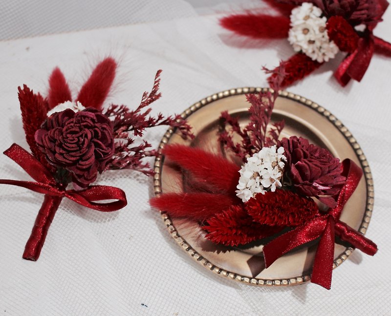 Flover Fula Red Dry Corsional Wedding - Plants - Other Materials 