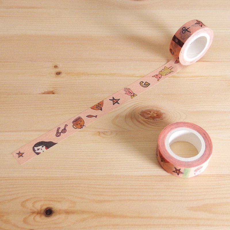 Masking tape / Hot Coffee - มาสกิ้งเทป - กระดาษ สีนำ้ตาล